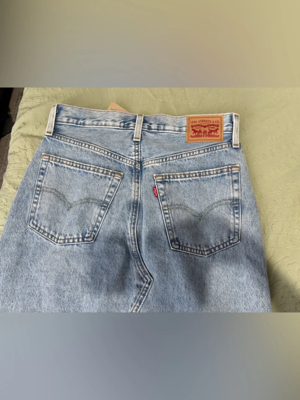 Levi's Light Blue Denim Maxi Skirt Size 26